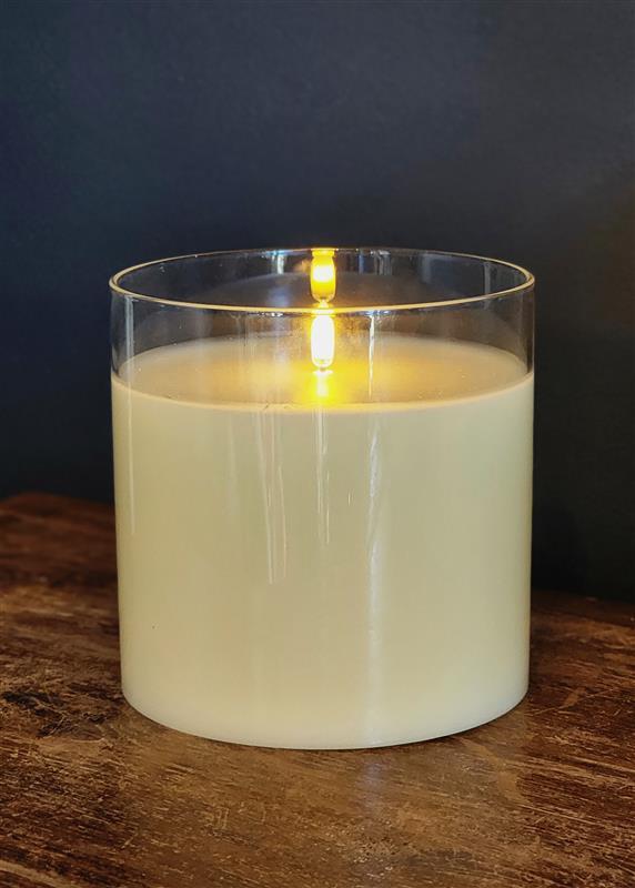 Radiance LED Candle ~ 5.75 x 5.75 ~ Simply Ivory