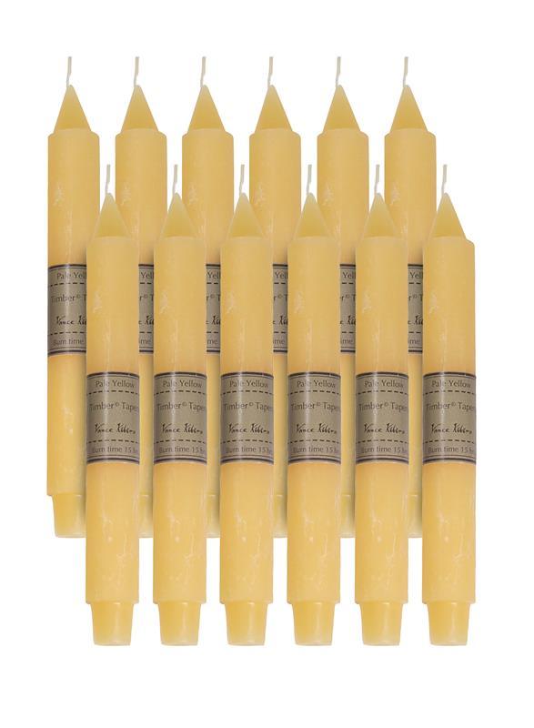 Pale Yellow Timber Trunk Taper Candle