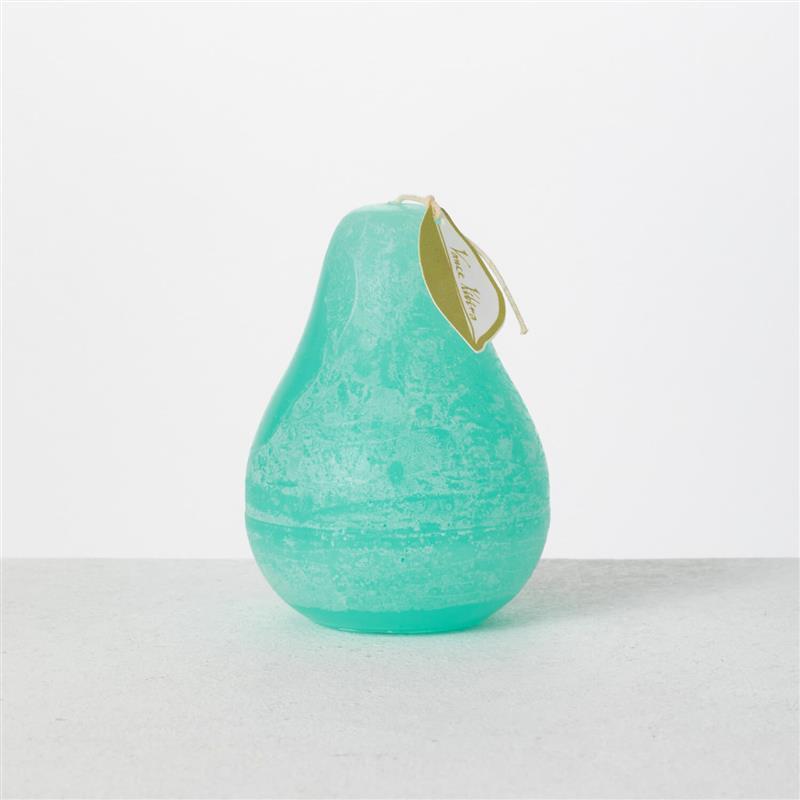 Turqouise Timber Pear Candle