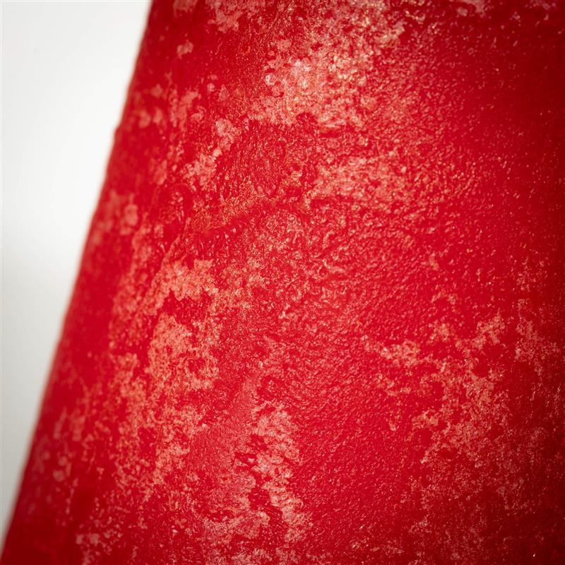 Ritz Red Timber Pillar Candle