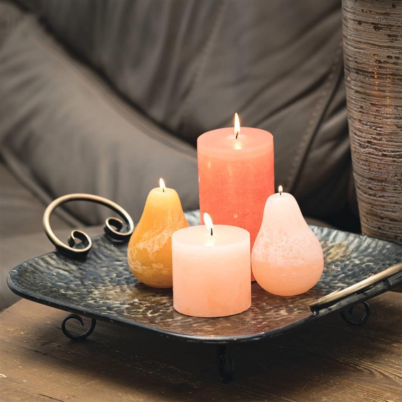 Pink Sand Timber Pillar Candle