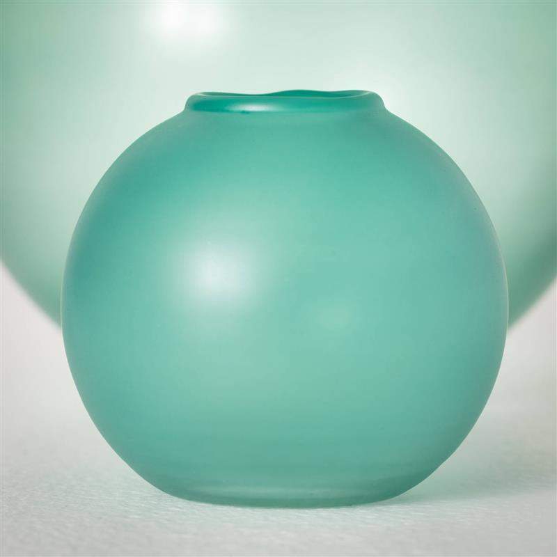 Sea Glass Globe Vase ~ Small