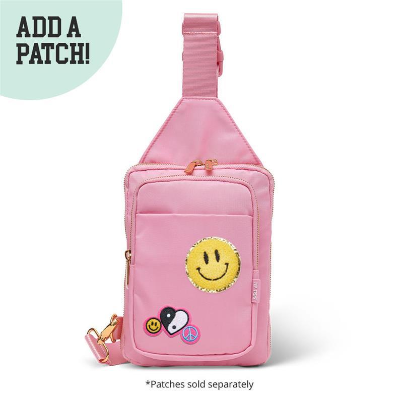 Pink Crossbody Nylon Sling