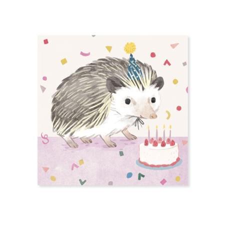 Mini Pop-Up Card ~ Hedgehog ~ Birthday