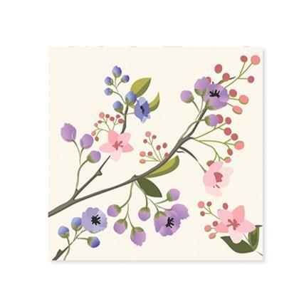 Mini Pop-Up Card ~ Perched Birds ~ Birthday