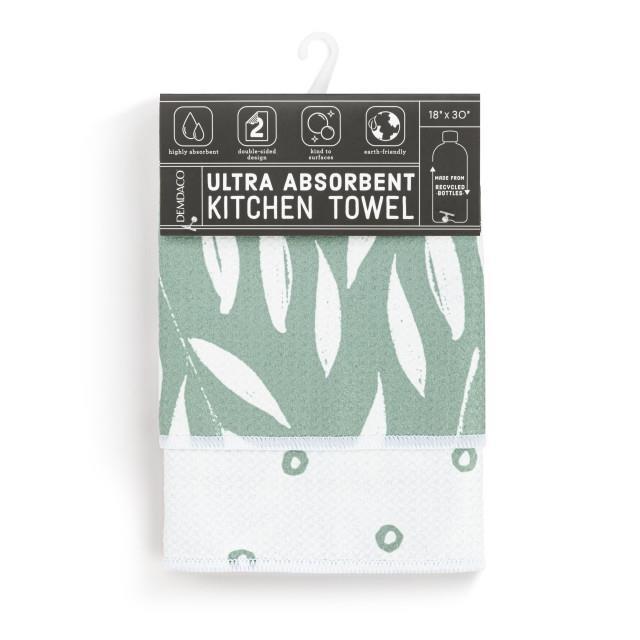Sage Leaves Absorbent 2-Sided Towel