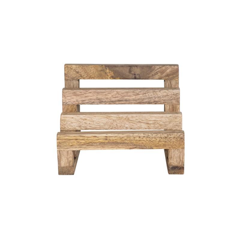 Mango Wood Stand With 3 Sections ~ Natural
