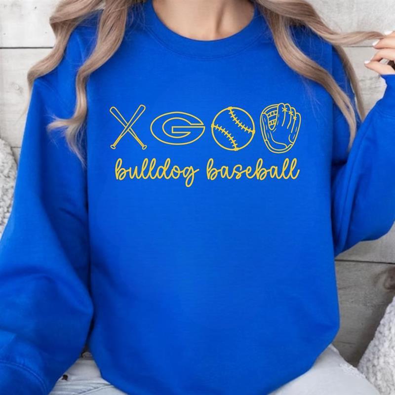 Bulldog Baseball Sweatshirt