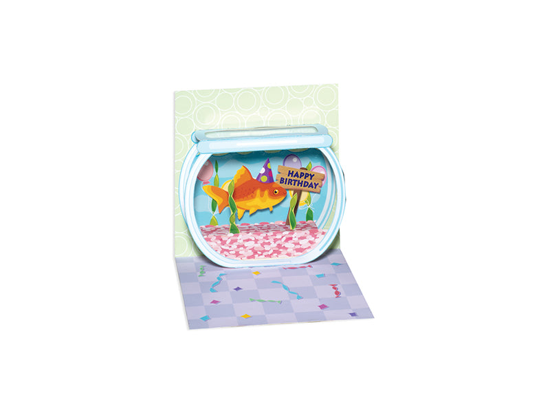 Mini Pop-Up Card ~ Goldfish ~ All Occasion