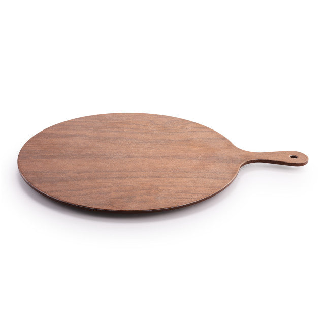 Round Melamine Brown Wood Board