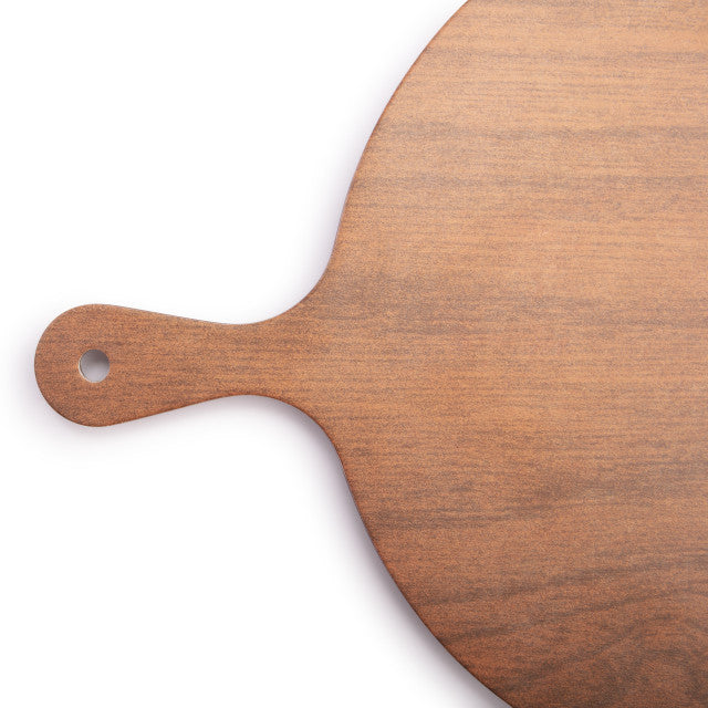 Round Melamine Brown Wood Board