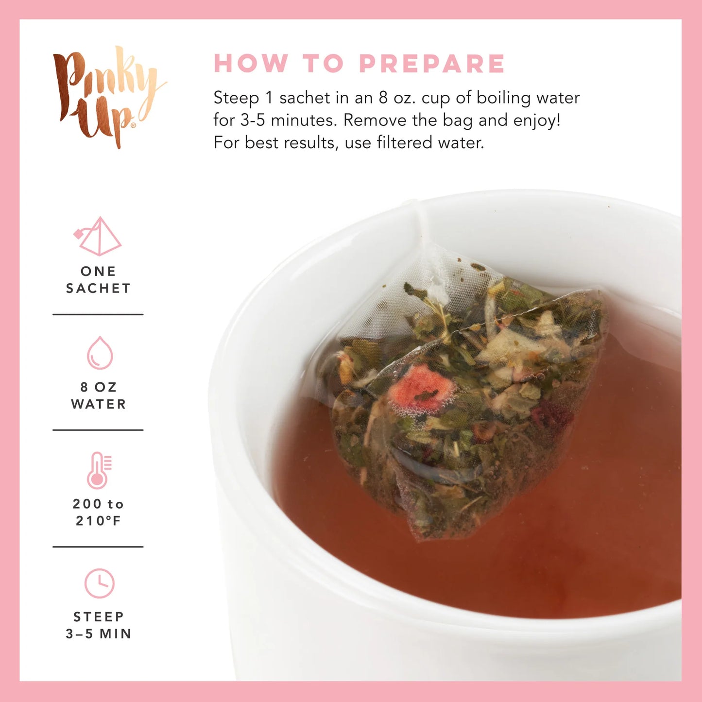 Strawberry Mint Herbal Tea ~ 15 Sachets