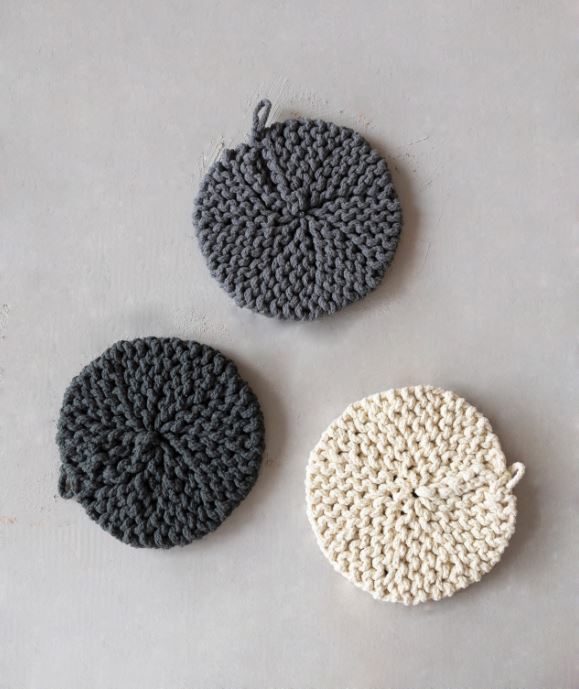 Cotton Crocheted Pot Holder