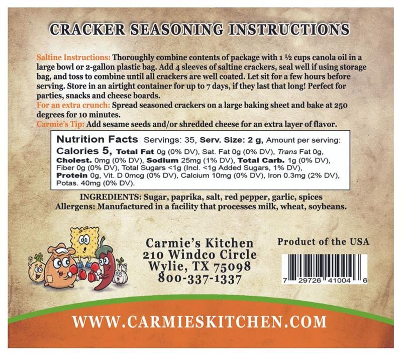 Sweet & Spicy Cracker Seasoning Mix