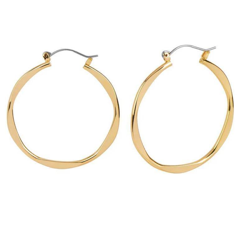 Wavy Hoops ~ Gold