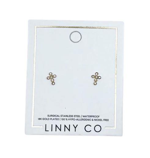 Clara ~ Cross Stud Earring