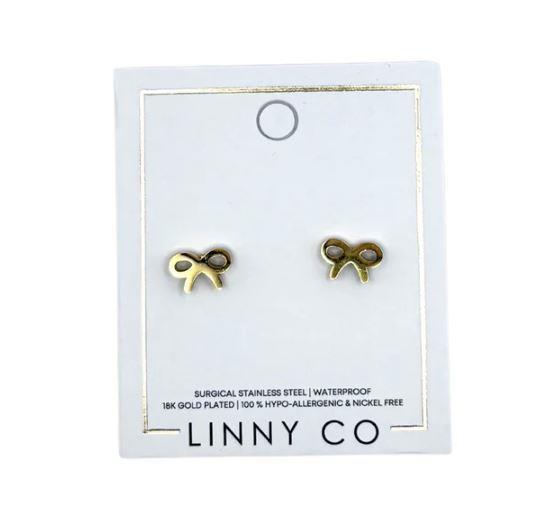 Evie Bow ~ Stud Earrings