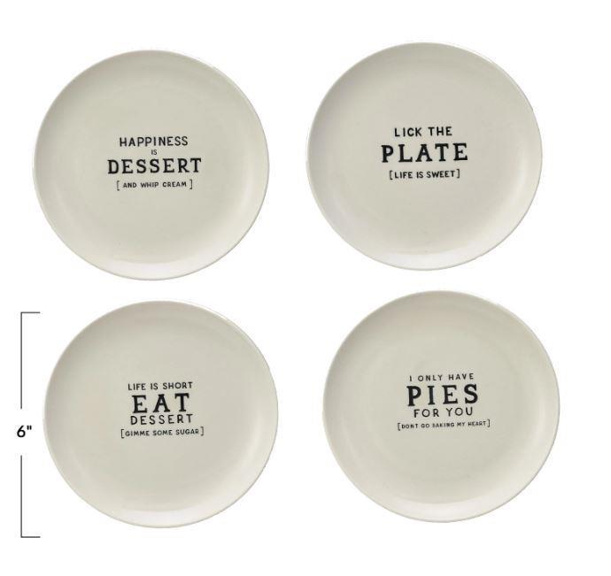Stoneware Plate ~ Pies for You