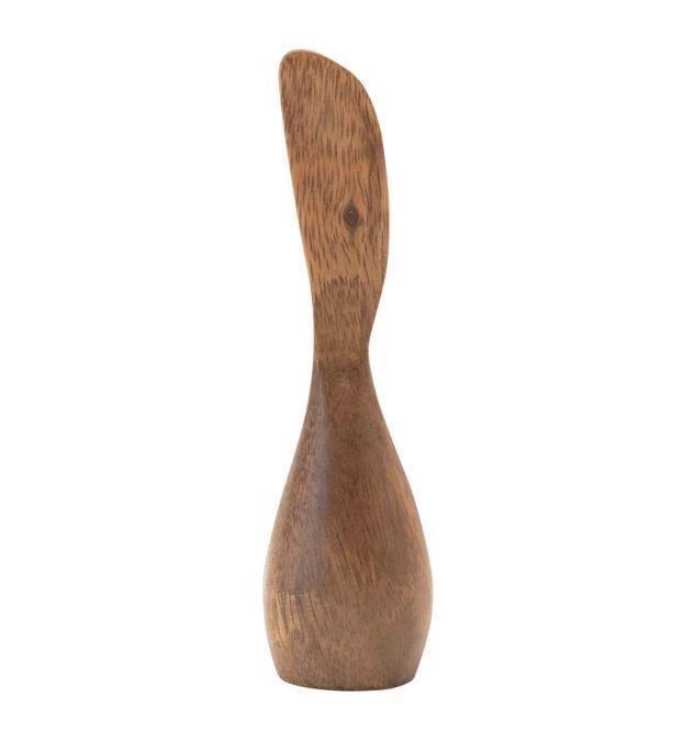 Hand-Carved Acacia Wood Standing Canape Knife