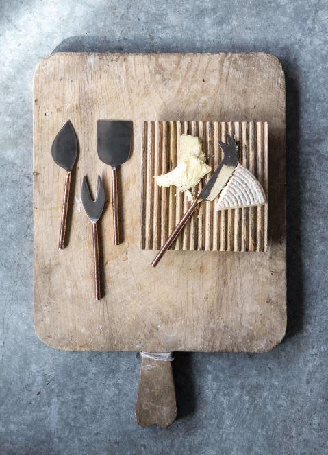 Stainless Steel Cheese Servers ~ Set of 4
