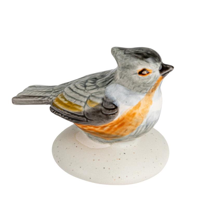 Stoneware Napkin Holder with Bird Shaped Weight