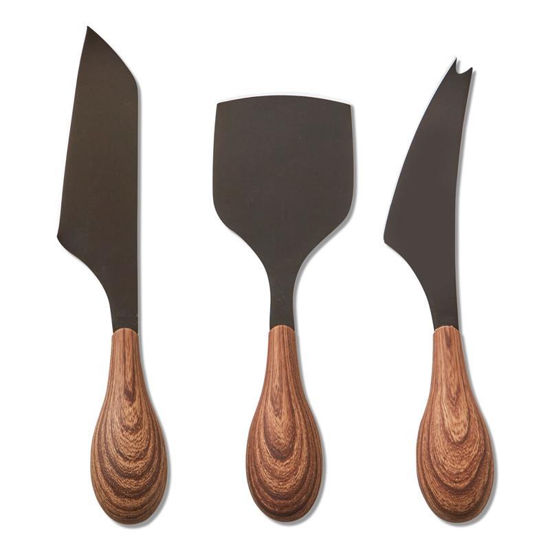 Mod Cheese Utensil Set Of 3 ~ Black