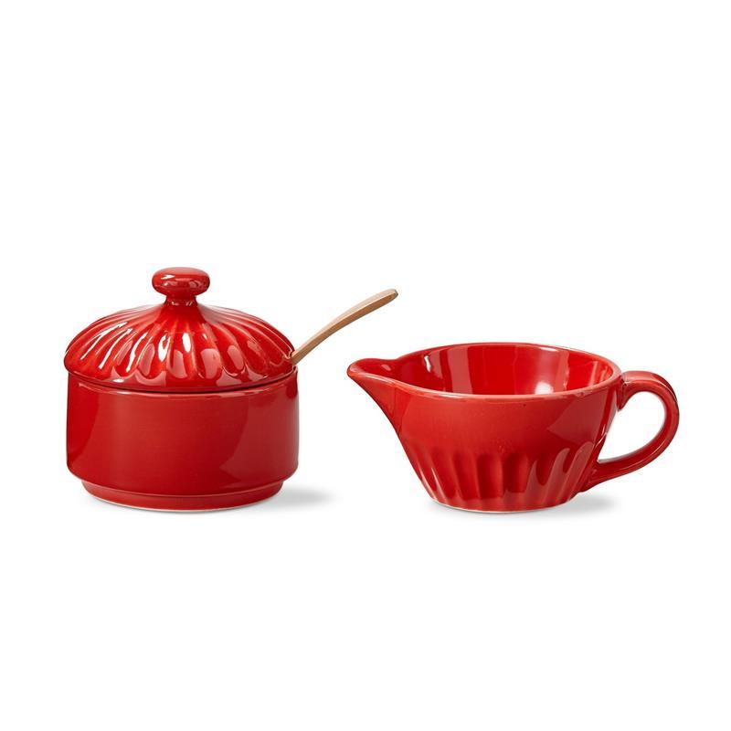 Stinson Cream & Sugar Set ~ Red