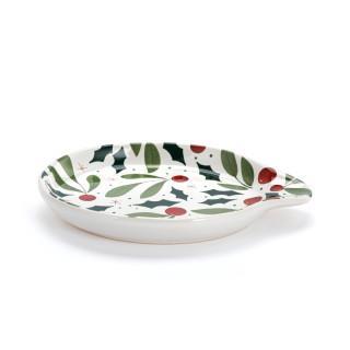 Holly Leaves Spoon Rest