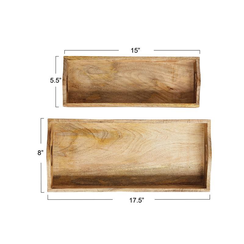 MANGO WOOD TRAY ~ LARGE