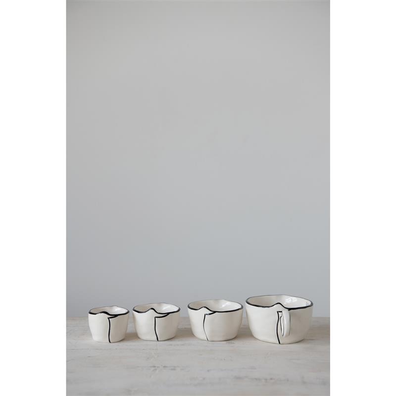 STONEWARE MEASURING CUPS ~ SET OF 4