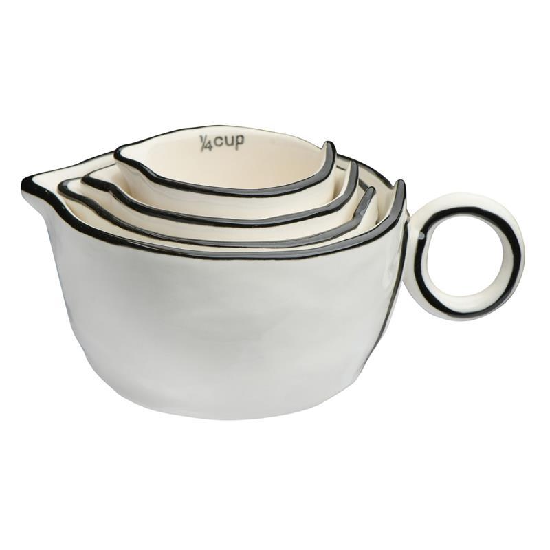 STONEWARE MEASURING CUPS ~ SET OF 4