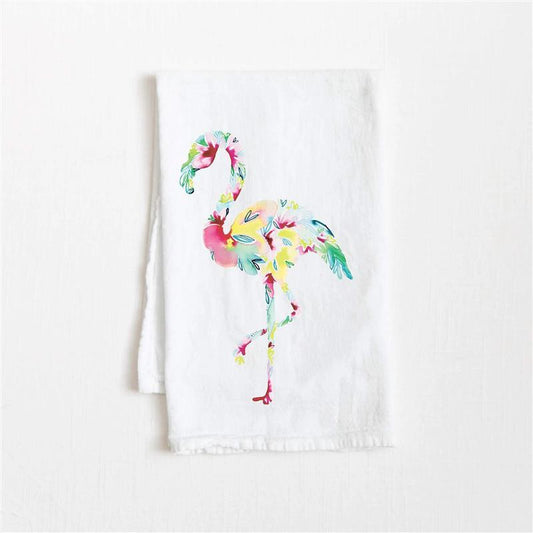 FLAMINGO FLOUR SACK TOWEL