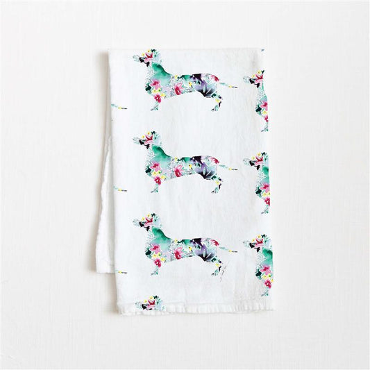 DACHSHUND FLOUR SACK TOWEL