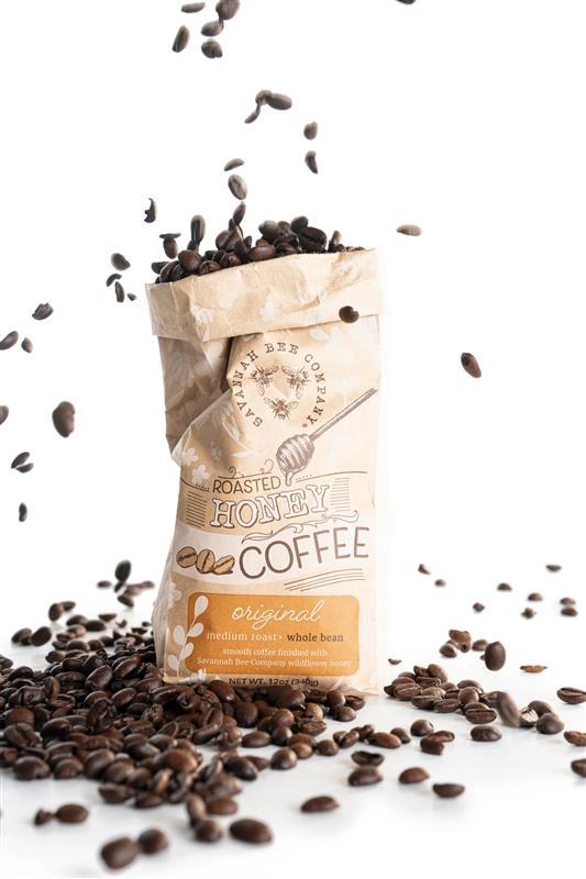 Savannah Bee Ccompany Roasted Honey Coffee Whole Bean