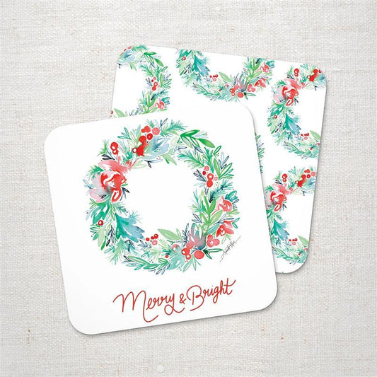 Merry & Bright Paper Coaster Set