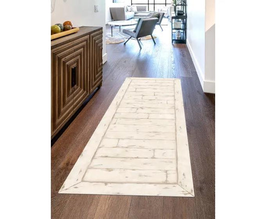 White Washed Wood Floor Flair ~ 2 x 6