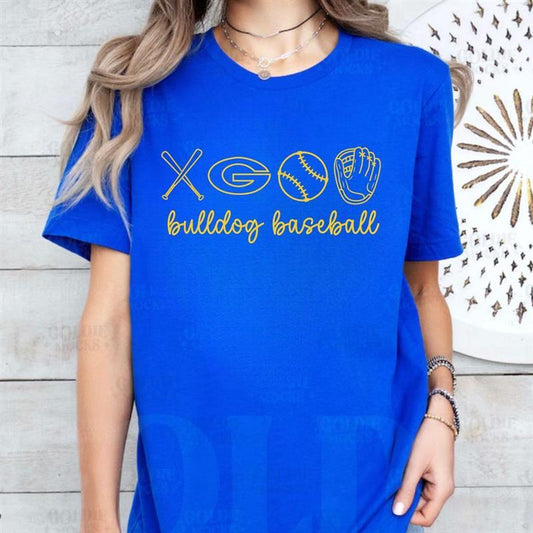 Bulldog Baseball T-Shirt
