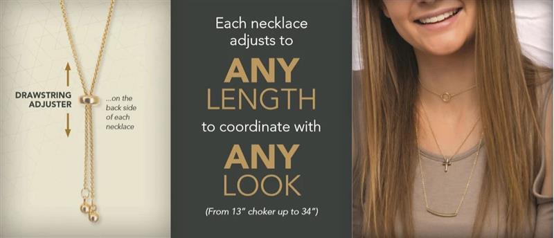 Gold Single Bar Layers Necklace