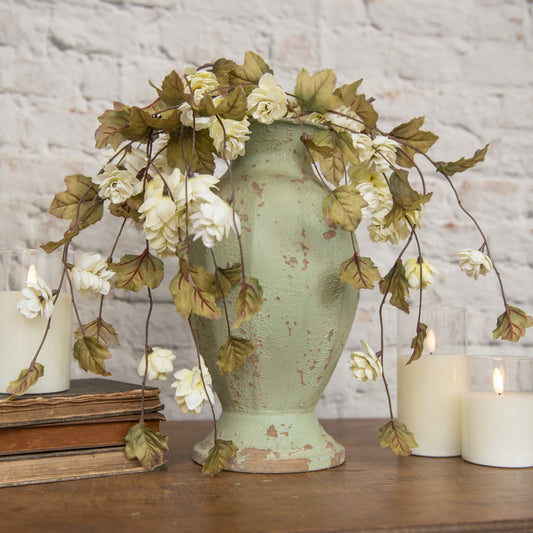 Light Green Decorative Vase ~ 13 Inches
