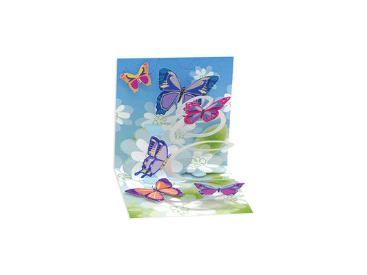 Mini Pop-Up Card ~ Butterflies ~ All Occasion