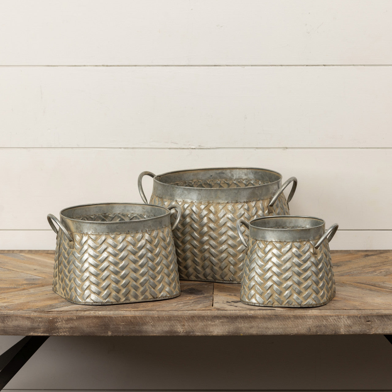 Woven Metal Bucket